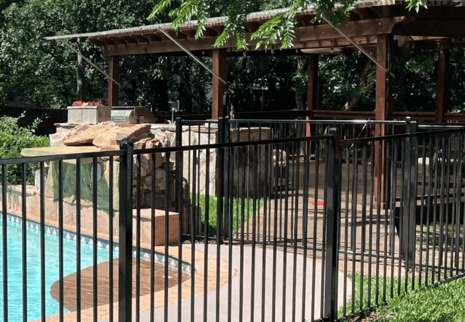 rock-Wall Pergolas
